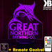 Great Northern Beer - LED Night Light 7 Colours + Remote Control - Kustombox