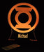 Green Lantern Logo Personalised Name - 3D LED Night Light 7 Colours + Remote Control - Kustombox
