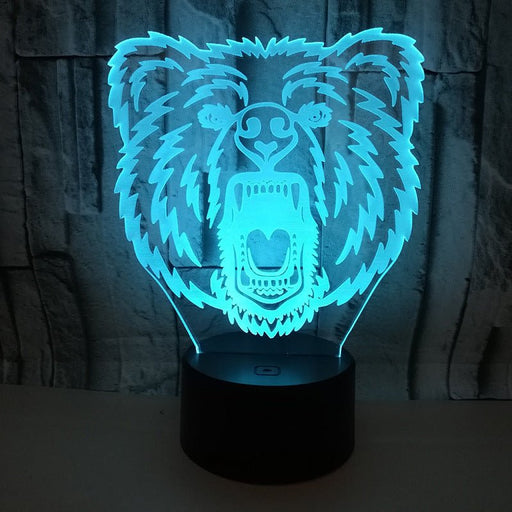 Grizzly Bear - LED Night Light 7 Colours + Remote Control - KustomboxNight Lights & Ambient LightingKustomboxStandard Size