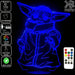 Groku Baby Yoda Mandolorian Star Wars - LED Night Light 7 Colours + Remote Control - Kustombox