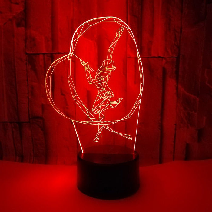 Gymnastics Ribbon - LED Night Light 7 Colours + Remote Control - Kustombox