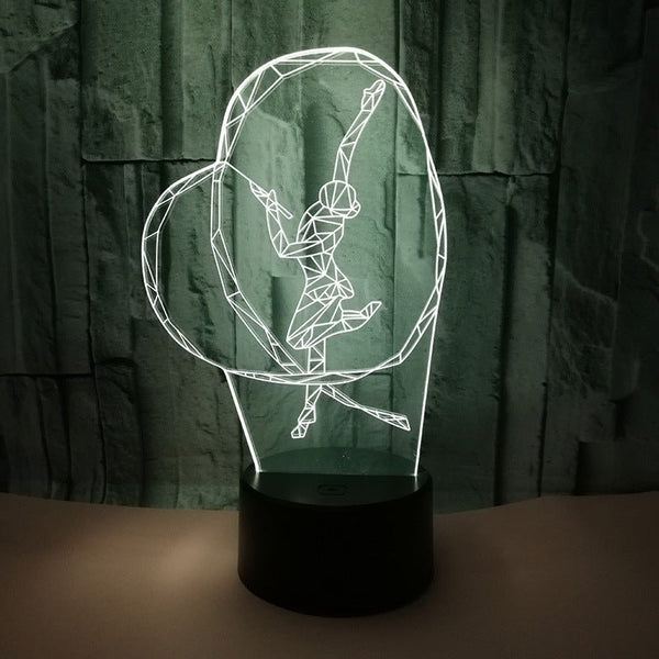 Gymnastics Ribbon - LED Night Light 7 Colours + Remote Control - Kustombox