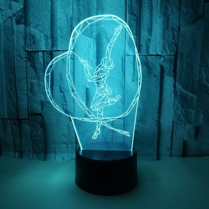 Gymnastics Ribbon - LED Night Light 7 Colours + Remote Control - Kustombox