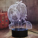 Hange Zoë Attack of Titans - 3D LED Night Light 7 Colours + Remote Control - Kustombox