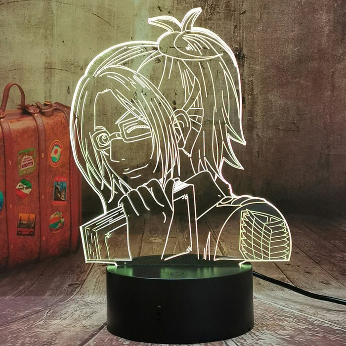 Hange Zoë Attack of Titans - 3D LED Night Light 7 Colours + Remote Control - Kustombox