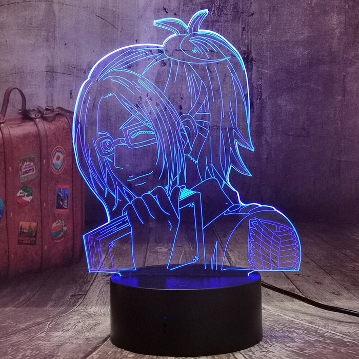 Hange Zoë Attack of Titans - 3D LED Night Light 7 Colours + Remote Control - Kustombox