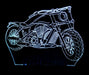 Harley Davidison Motorbike - 3D LED Night Light 7 Colours + Remote Control - Kustombox