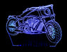 Harley Davidison Motorbike - 3D LED Night Light 7 Colours + Remote Control - Kustombox