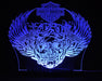 Harley Davidison Skull Piston Motorbike - 3D LED Night Light 7 Colours + Remote Control - Kustombox