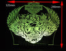 Harley Davidison Skull Piston Motorbike - 3D LED Night Light 7 Colours + Remote Control - Kustombox