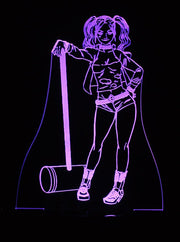 Harley Quinn Suicide Squad - 3D LED Night Light 7 Colours + Remote Control - Kustombox