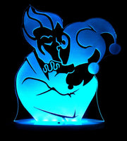 Harley Quinn & The Joker - 3D LED Night Light 7 Colours + Remote Control - Kustombox dc comics