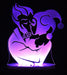 Harley Quinn & The Joker - 3D LED Night Light 7 Colours + Remote Control - Kustombox dc comics