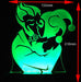 Harley Quinn & The Joker - 3D LED Night Light 7 Colours + Remote Control - Kustombox dc comics