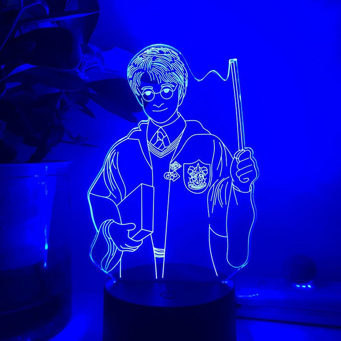 Harry Potter Figure - LED Night Light 7 Colours + Remote Control - Kustombox