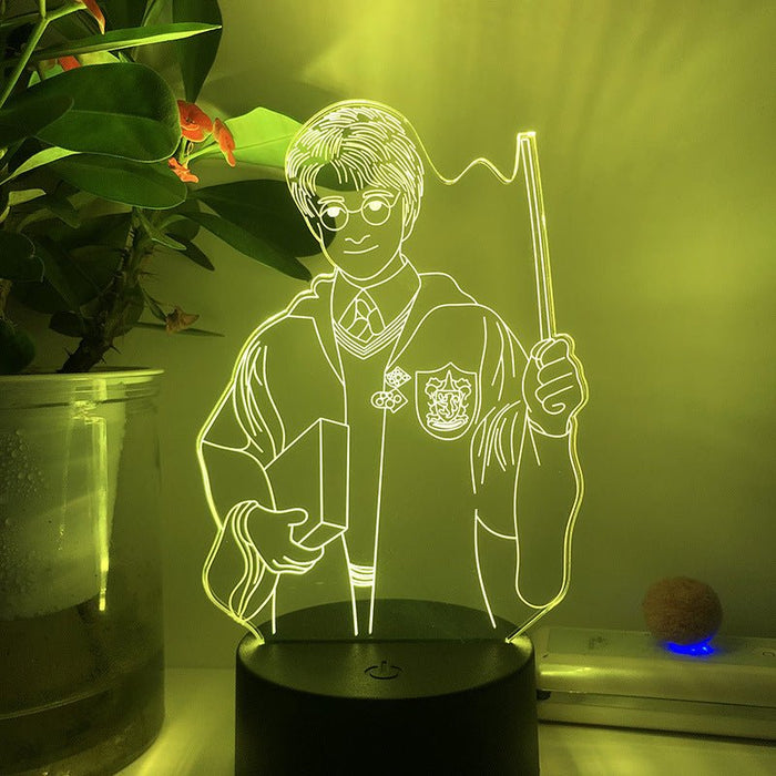 Harry Potter Figure - LED Night Light 7 Colours + Remote Control - Kustombox