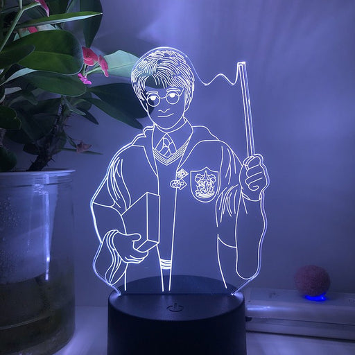 Harry Potter Figure - LED Night Light 7 Colours + Remote Control - Kustombox