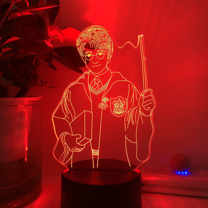Harry Potter Figure - LED Night Light 7 Colours + Remote Control - Kustombox