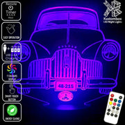 Holden FX Holden 48-215 / 1948 to 1953- Iconic LED light creating a 3D effect, perfect garage décor or display piece for Australian car enthusiasts.