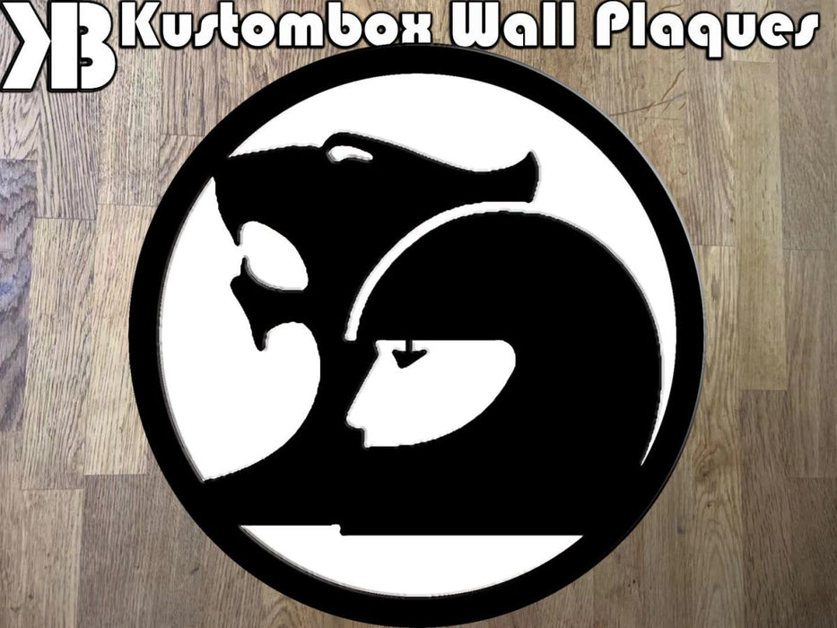 Holden HSV Racing Logo Older Style Wall Plaque Acrylic Collectors Item - KustomboxWall PlaqueKustomboxBlack on White