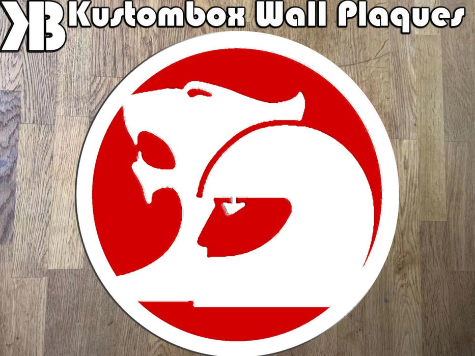 Holden HSV Racing Logo Older Style Wall Plaque Acrylic Collectors Item - KustomboxWall PlaqueKustomboxWhite on Red