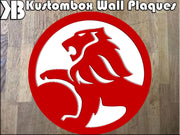 Holden Logo Wall Plaque Acrylic Collectors Item - KustomboxWall PlaqueKustomboxRed On White