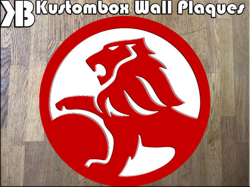 Holden Logo Wall Plaque Acrylic Collectors Item - KustomboxWall PlaqueKustomboxRed On White