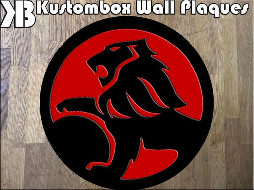 Holden Logo Wall Plaque Acrylic Collectors Item - KustomboxWall PlaqueKustomboxRed On White