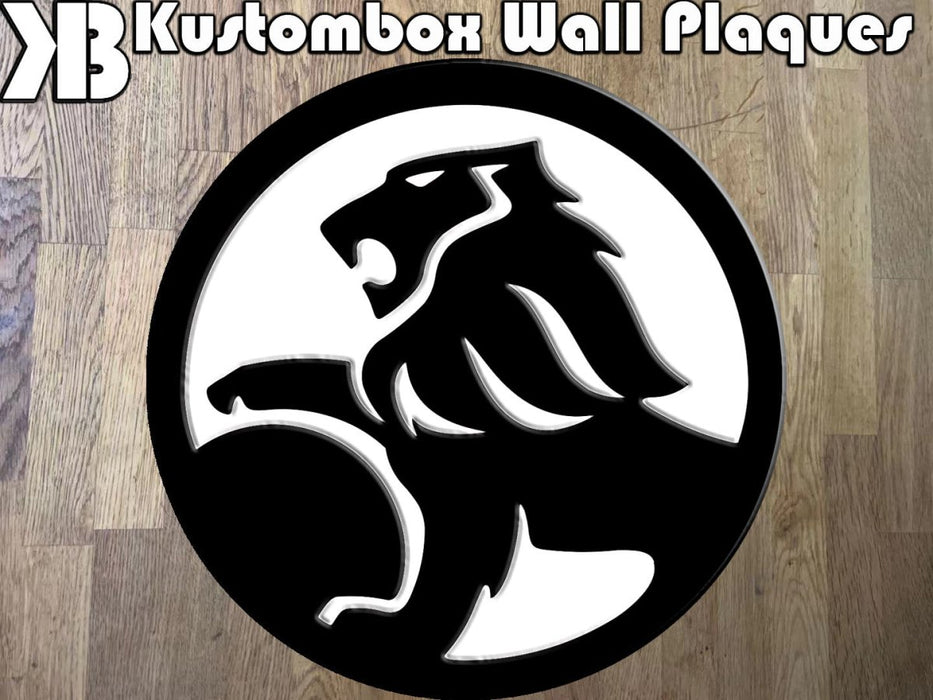 Holden Logo Wall Plaque Acrylic Collectors Item - KustomboxWall PlaqueKustomboxRed On White