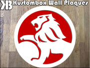 Holden Logo Wall Plaque Acrylic Collectors Item - KustomboxWall PlaqueKustomboxRed On White