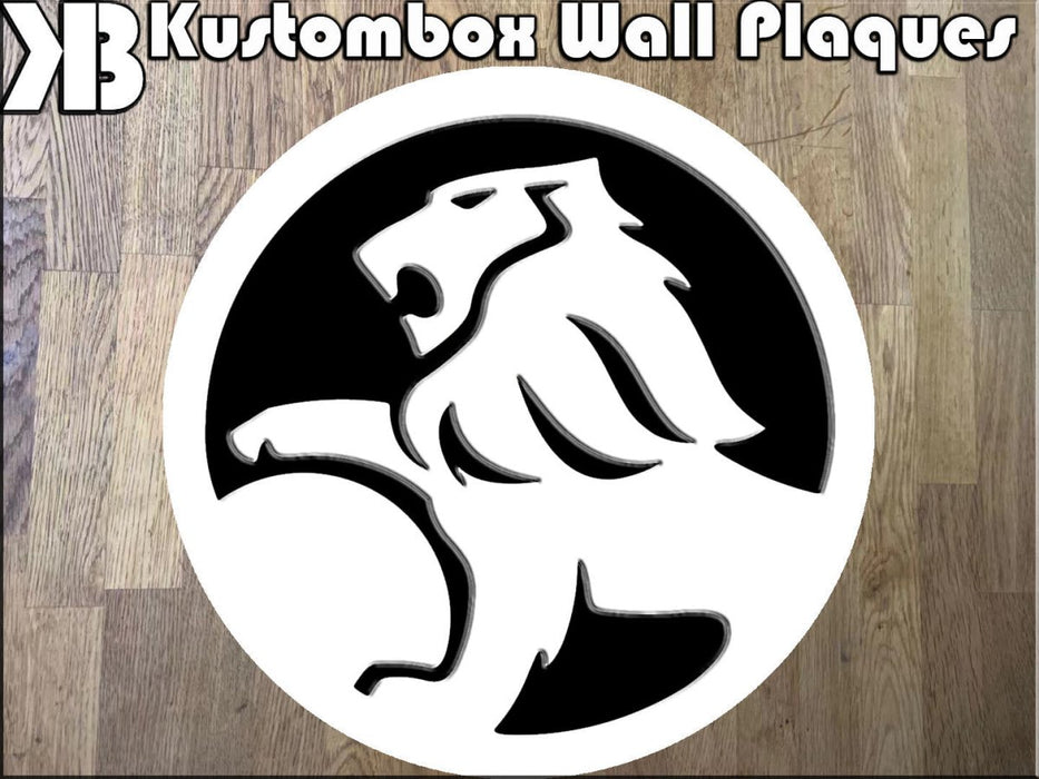 Holden Logo Wall Plaque Acrylic Collectors Item - KustomboxWall PlaqueKustomboxRed On White