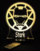 Iron Man Avengers Personalised Name Light - 3D LED Night Light 7 Colours + Remote Control - Kustombox