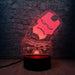 Iron Man Half body Avengers Tony Stark- 3D LED Night Light 7 Colours + Remote Control - Kustombox