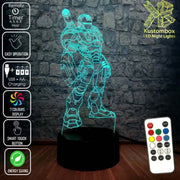 Iron Man War Machine Avengers Tony Stark- 3D LED Night Light 7 Colours + Remote Control - Kustombox