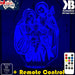 Jesus Christ Mary & Joseph Manger Religious - 3D LED Night Light 7 Colours + Remote Control - Kustombox