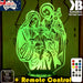 Jesus Christ Mary & Joseph Manger Religious - 3D LED Night Light 7 Colours + Remote Control - Kustombox