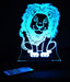 Jungle Animals LION Personalised Name- 3D LED Night Light 7 Colours + Remote Control - Kustombox jungle