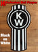 Kenworth Truck Logo Wall Mounted Plaque Acrylic Collectors Item - KustomboxWall PlaqueKustomboxRed On White 300mm