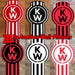 Kenworth Truck Logo Wall Mounted Plaque Acrylic Collectors Item - KustomboxWall PlaqueKustomboxRed On White 300mm