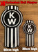 Kenworth Truck Logo Wall Mounted Plaque Acrylic Collectors Item - KustomboxWall PlaqueKustomboxRed On White 300mm