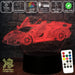 Lamborghini Sports Car 3D - LED Night Light 7 Colours + Remote Control - Kustombox