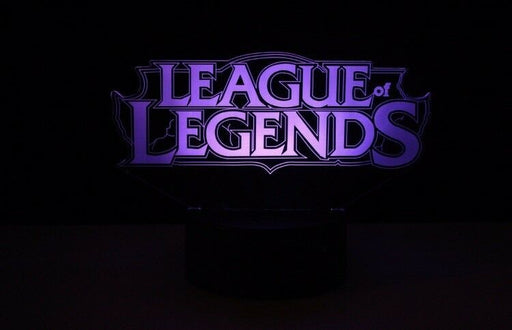 League of Legends Logo- 3D LED Night Light 7 Colours + Remote Control - Kustombox