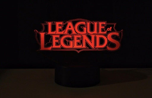 League of Legends Logo- 3D LED Night Light 7 Colours + Remote Control - Kustombox