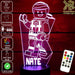 Lego Movie Emment Character Personalised Name - 3D LED Night Light 7 Colours + Remote Control - Kustombox