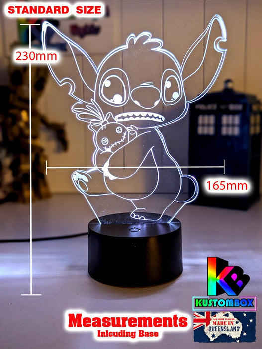 Lilo & Sitch Personalised Name 3d LED Night Light lamp for Children - KustomboxDisneyKustomboxStandard SizeNo