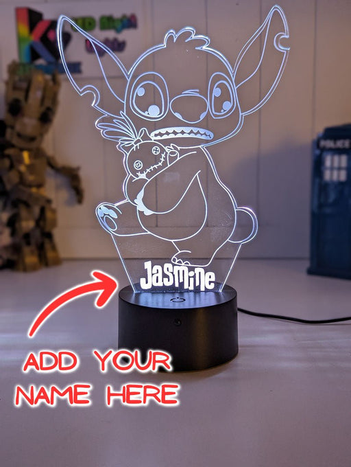 Lilo & Sitch Personalised Name 3d LED Night Light lamp for Children - KustomboxDisneyKustomboxStandard SizeYes