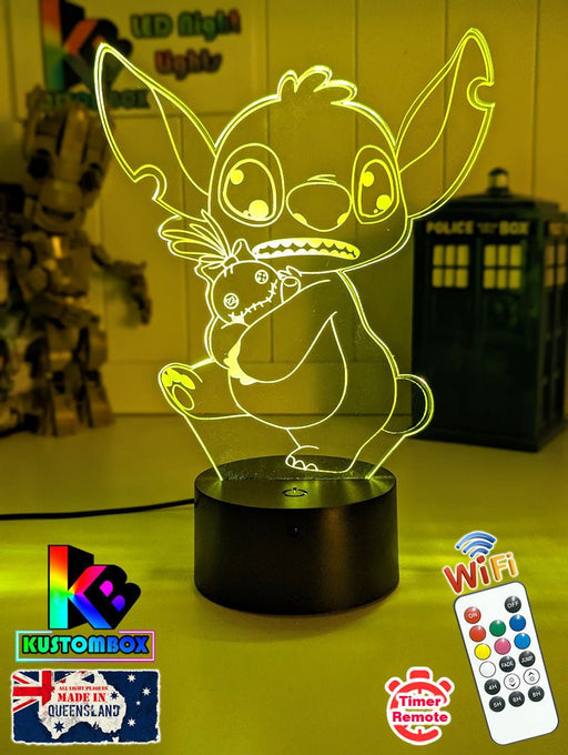 Lilo & Sitch Personalised Name 3d LED Night Light lamp for Children - KustomboxDisneyKustomboxStandard SizeYes