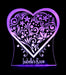 Love Heart Flower Personalised Name - 3D LED Night Light 7 Colours + Remote Control - Kustombox