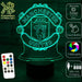 MANCHESTER UNITED Football Club LED Night Light 7 Colours + Remote Control - Kustombox EFC SOCCER