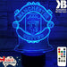 MANCHESTER UNITED Football Club LED Night Light 7 Colours + Remote Control - Kustombox EFC SOCCER